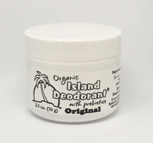 White Organic Deodorant Reusable Container