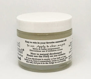 Glass Original Cream Deodorant with Probiotics Container