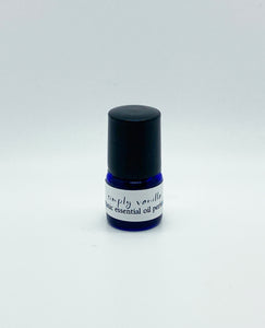 picture of 1 ml blue glass bottle containing Essential Oil Perfume