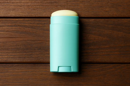 aluminum-free natural deodorant stick representing safer non-toxic alternatives to aluminum antiperspirant