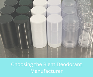 Various deodorant containers for private label production, ideal for brands choosing a deodorant manufacturer