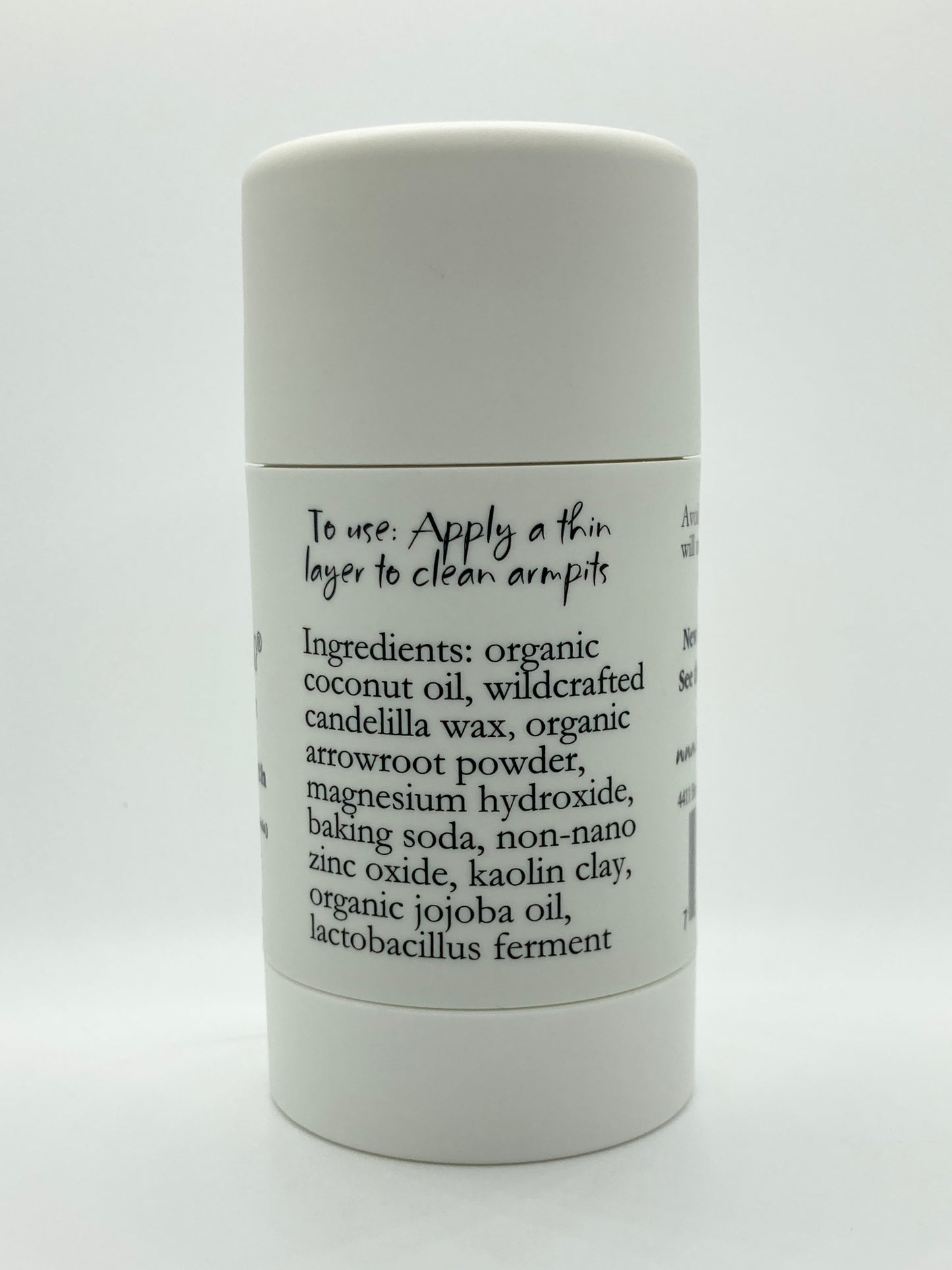 ingredients for low baking soda organic deodorant for sensitive skin