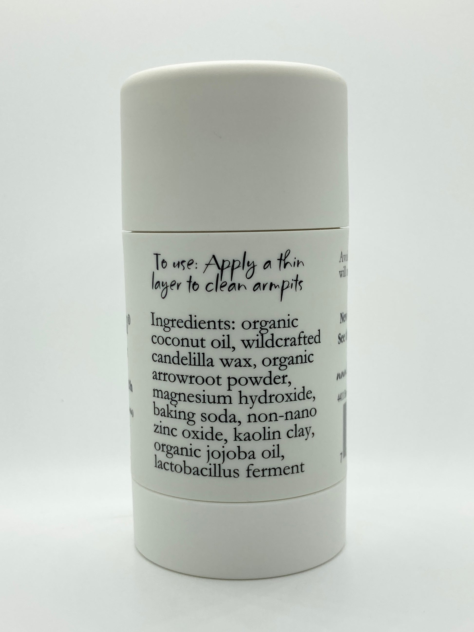 ingredients for low baking soda organic deodorant for sensitive skin