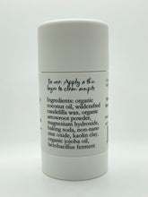 ingredients for low baking soda organic deodorant for sensitive skin