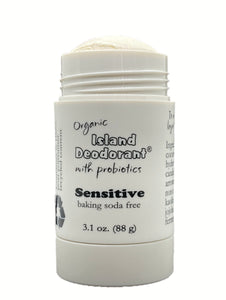 3.1oz Baking Soda Free Deodorant - Sensitive Stick Deodorant with Probiotics