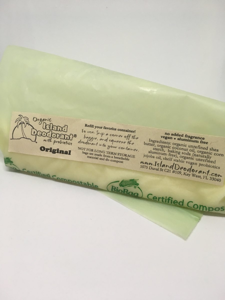 organic deodorant cream refill with probiotics