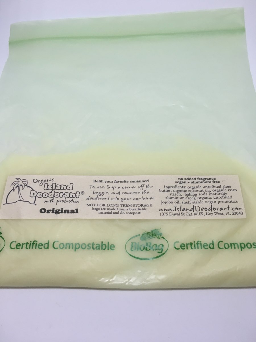 organic deodorant cream refill with probiotics