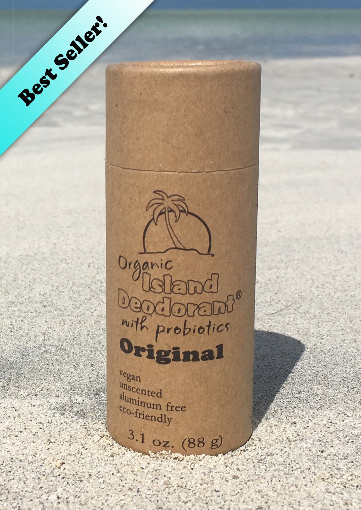 Island Deodorant 3 oz Original Compostable Organic Deodorant - 1 Stick